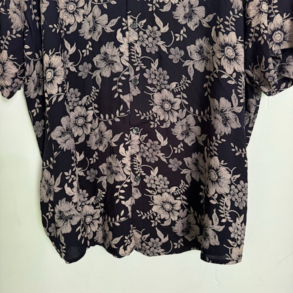 Atlanl Men's Floral Short Sleeve Button Shirt Size Xxl New!!! — image 2 of 5